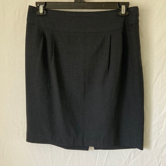 Vintage The Limited Gray Lined Skirt with Back Split Size 12 - Picture 1 of 4
